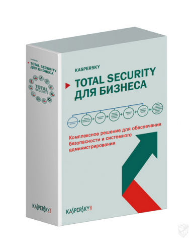 Kaspersky Total Security для бизнеса. Базовая лицензия русской версии на 1 год.  10 узлов